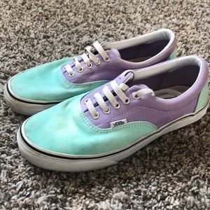 Mint blue and lavender vans 9.5 women’s
